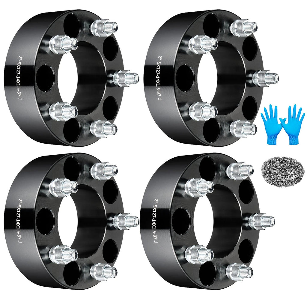 4X 2 Inch Hub Centric Wheel Spacers 5x5 14x1.5 for Jeep Grand Cherokee (1993–2023)