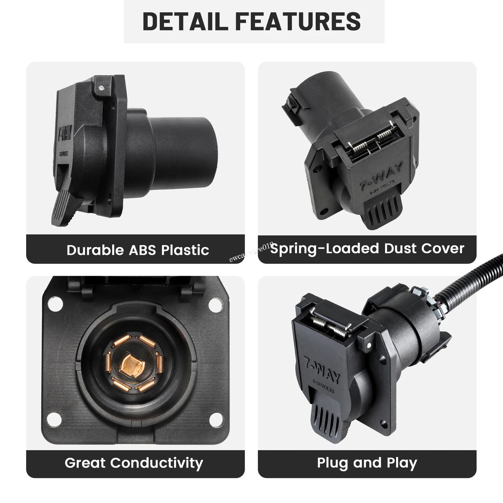 7 Way Trailer Tow Adapter for Porsche Cayenne (2011–2017)