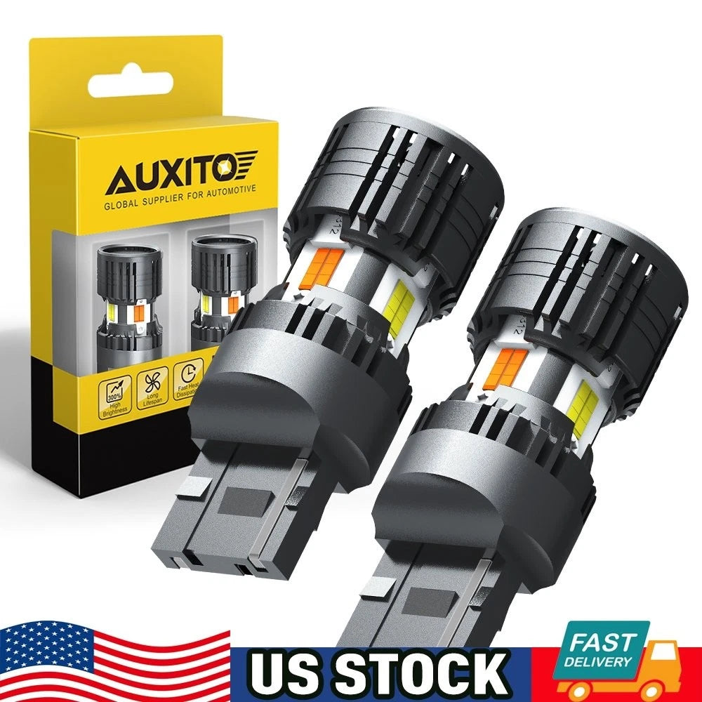 2X AUXITO 7443 Switchback LED Turn Signal/DRL Bulbs for [Make Model]