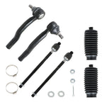 Set of 6 Front Inner & Outer Tie Rod Boot Kit for Ford Edge, Lincoln MKX (2007-2015)
