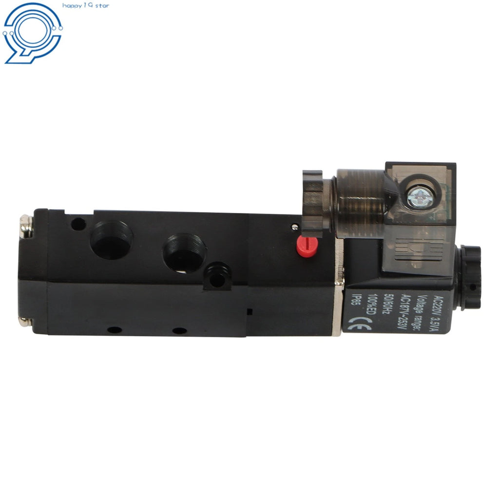 5 Way 24V DC Solenoid Valve for Small Cylinders (1/8 Inch)