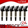 6X Ignition Coil & Spark Plug for BMW X5 (2007–2010)