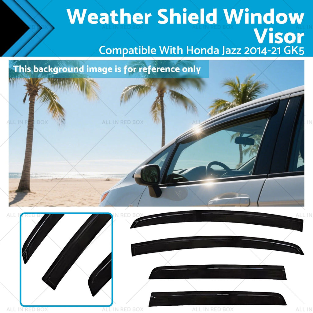 Set of 4 Weather Shields Window Visors for Honda Jazz (2014–2021) GK5