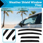 Set of 4 Weather Shields Window Visors for Honda Jazz (2014–2021) GK5