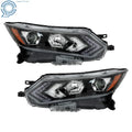 Set of 2 Halogen Headlights with LED for Nissan Rogue Sport (2020–2022)