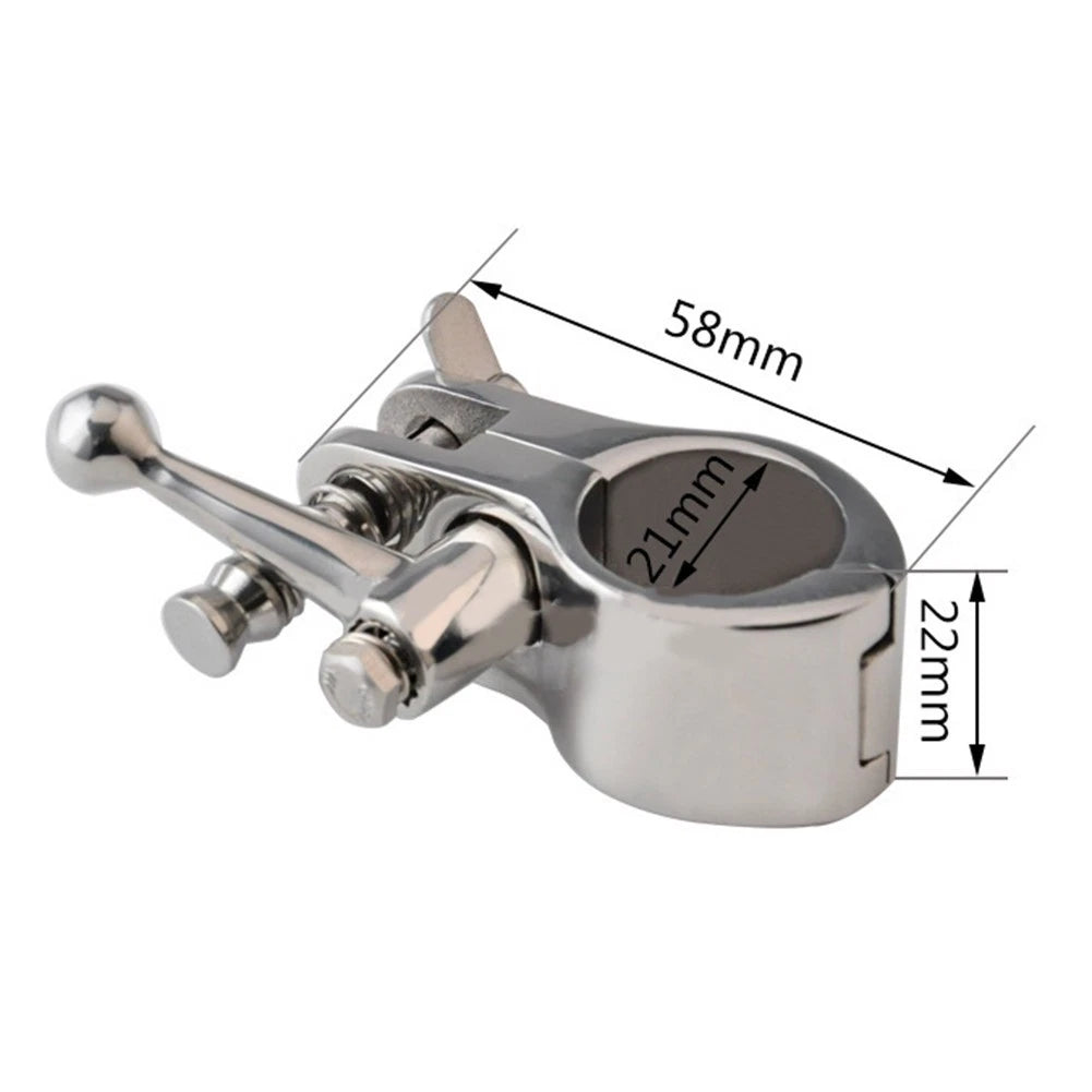Marine Hinge Clamps for Awning Rail 22MM 25MM (Stainless Steel)