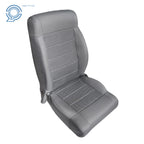 Set of 2 Gray Cloth Seat Covers for Jeep Wrangler (2007–2012)