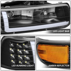 LED DRL Headlight Corner Bumper Signal Lamps for Chevy Silverado (1999–2002)