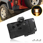 Rear License Plate Holder with Light for Jeep Wrangler JK (2007–2018)
