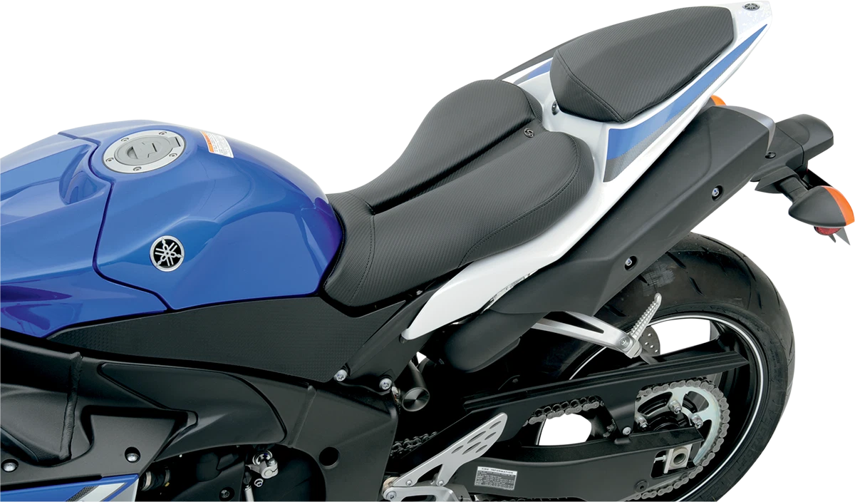 SADDLEMEN Gel Channel Sport Seat for Yamaha YZF-R1 (2000–2023) - Black