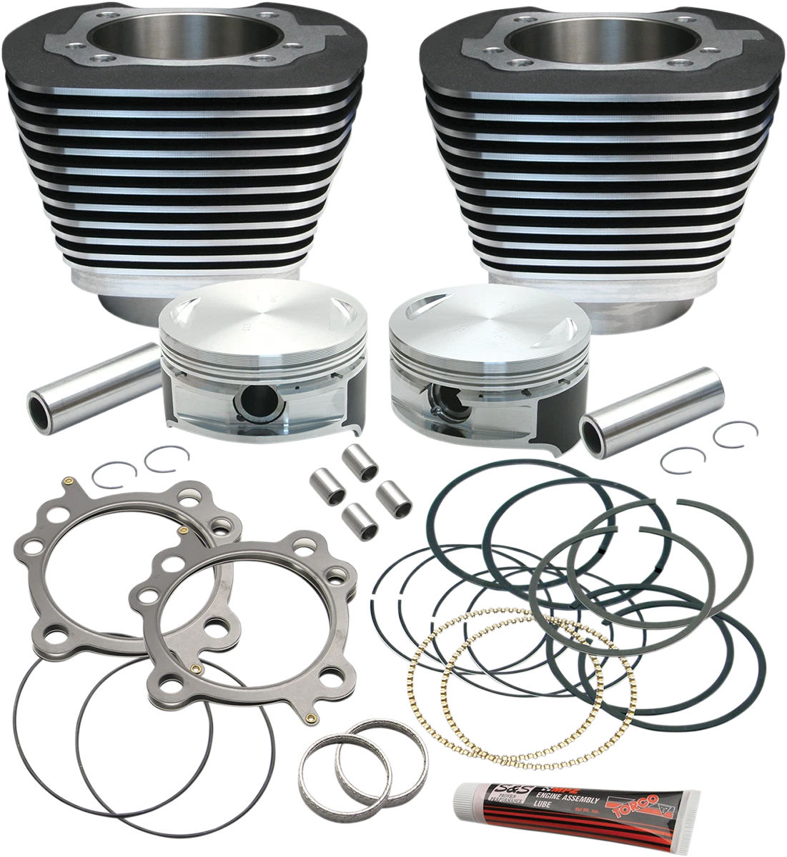 S&S Cycle Cylinder & Piston Replacement for S&S 106" Stroker Kit (N/A)