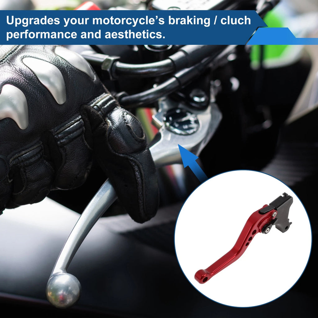 Adjustable Short Brake Clutch Levers for BMW F650GS (2008–2012) Red 1 Pair