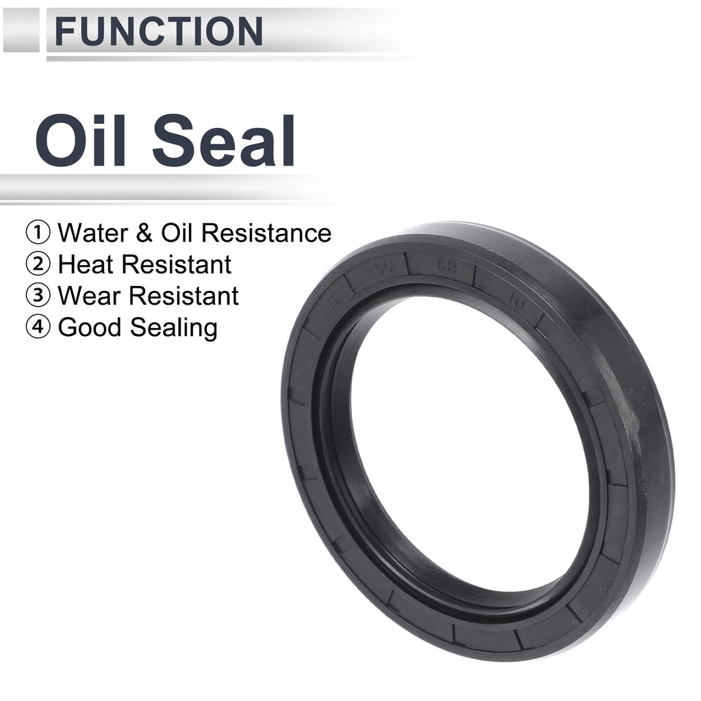 Set of 5 Oil Seal Rotary Shaft Seal NBR Rubber 50x68x10mm