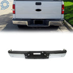 Chrome Steel Rear Step Bumper for Ford F-150 (2004–2006) with Sensor