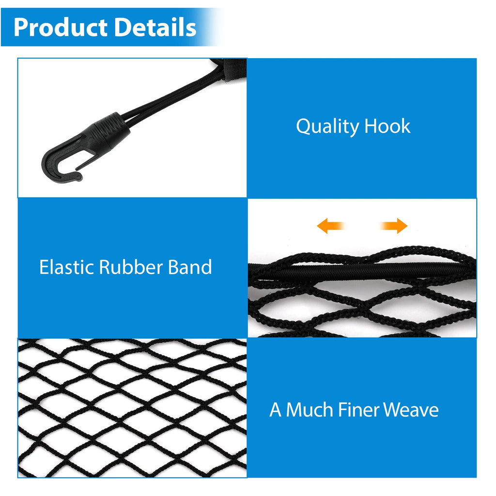Cargo Net for Subaru Forester (2019–2024) F551SSJ000 Black Mesh