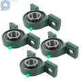 Set of 4 UCP208-24 Pillow Block Bearings for 2-Bolt Solid Base (Self-Aligning)