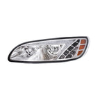 Chrome LED Headlights w/ Color Changing Light Bar for Peterbilt 386 387