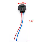 2-Pack Wire Pigtail Female H11 H8 Harness for Fog Light Plug Play (-)