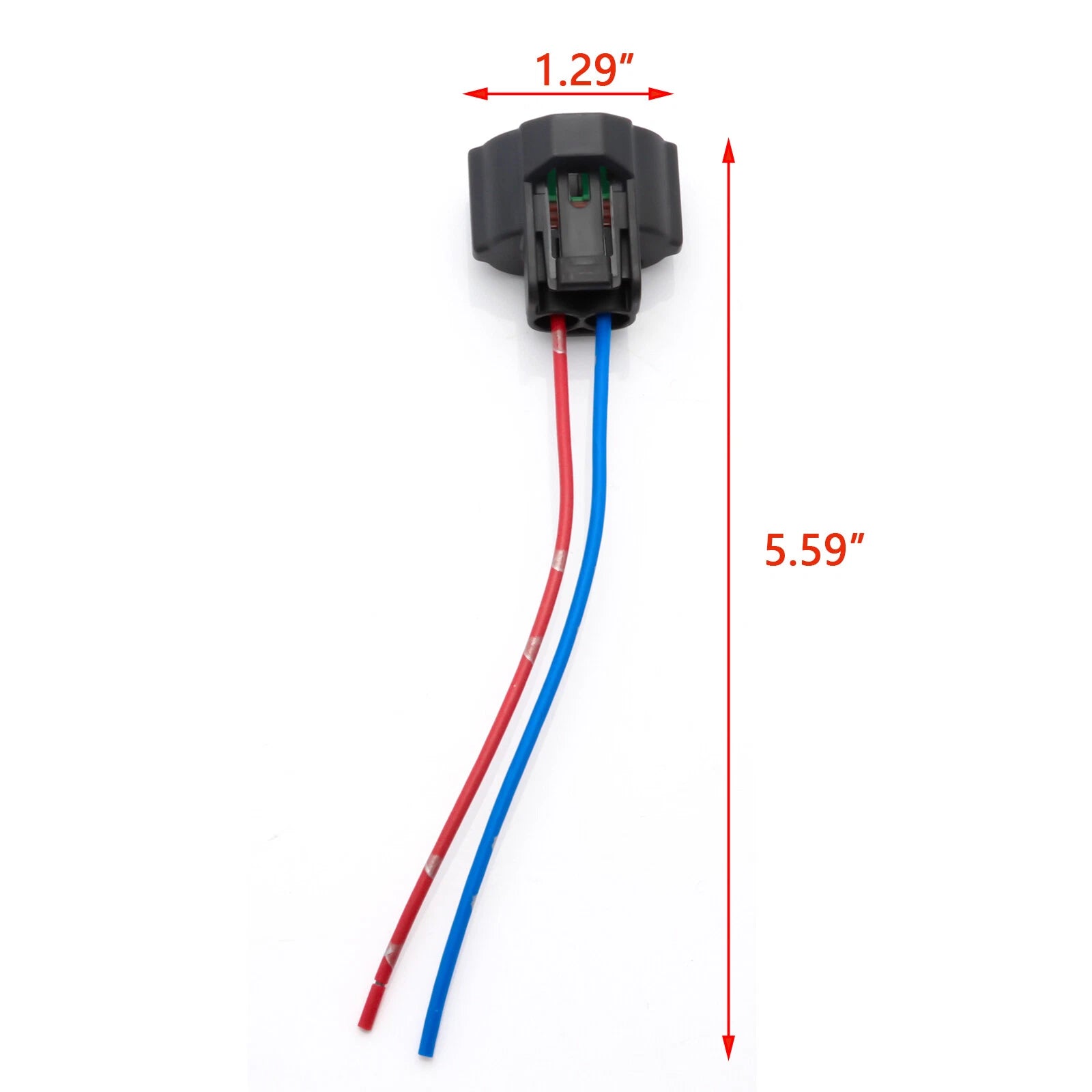 2-Pack Wire Pigtail Female H11 H8 Harness for Fog Light Plug Play (-)