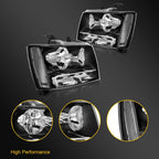 Set of 2 Headlight Assemblies for Chevy Avalanche Suburban Tahoe