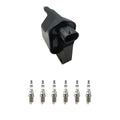 Set of 6 Hitachi Ignition Coils & Bosch Spark Plugs for RAM 1500 Dakota (1997–2004)