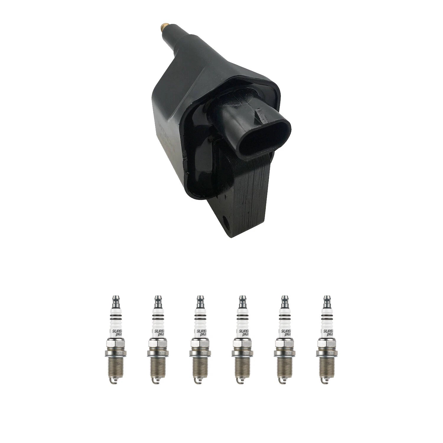Set of 6 Hitachi Ignition Coils & Bosch Spark Plugs for RAM 1500 Dakota (1997–2004)