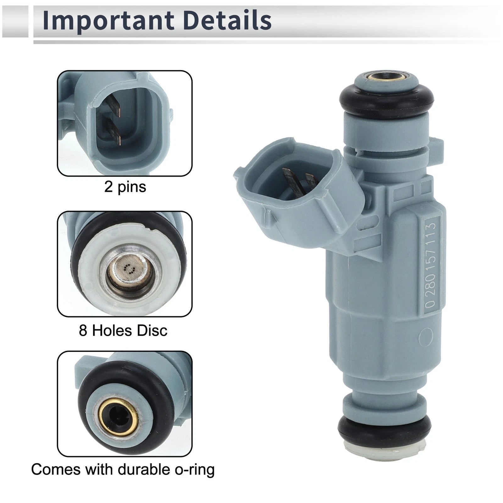 Fuel Injector No. 16600-ZJ80A/0280157113 for Nissan Sentra 2.0 (2007–2013)