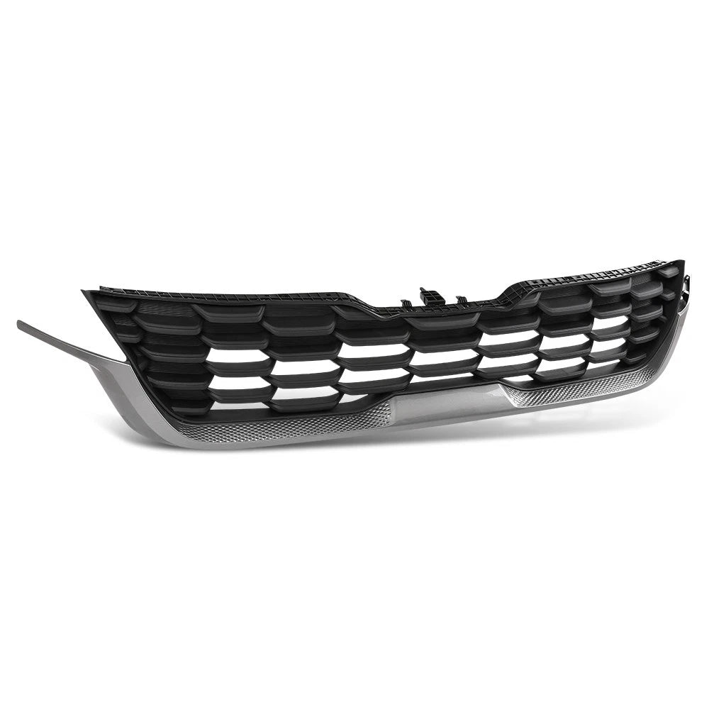 Front Bumper Upper Grille for Kia Seltos (2020–2023) Black Chrome