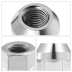 20Pc Chrome 7/16-20 Open End Bulge Acorn Wheel Lug Nuts for Chevy (1968-1972)