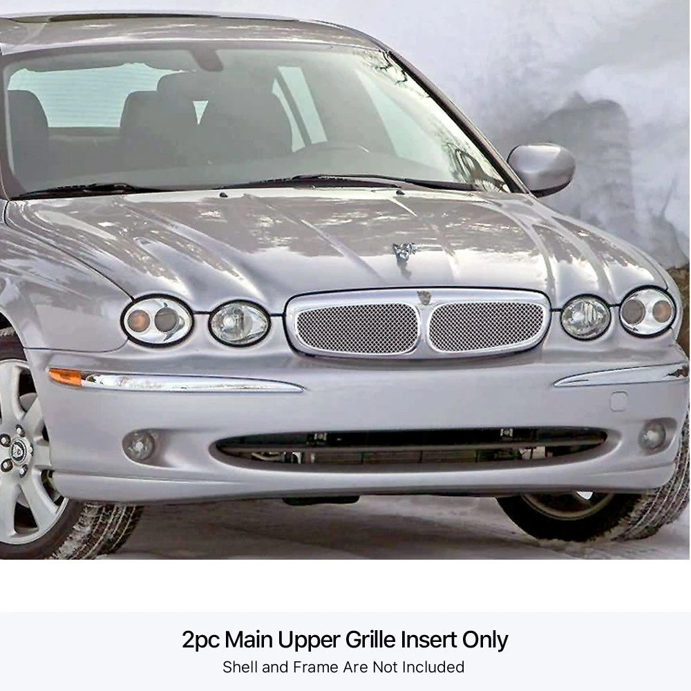 Stainless Chrome Mesh Grille Insert for Jaguar X-Type (2002-2006)
