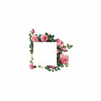 Pink Rose PVC Wall Light Switch Cover 20cm x 15cm Waterproof