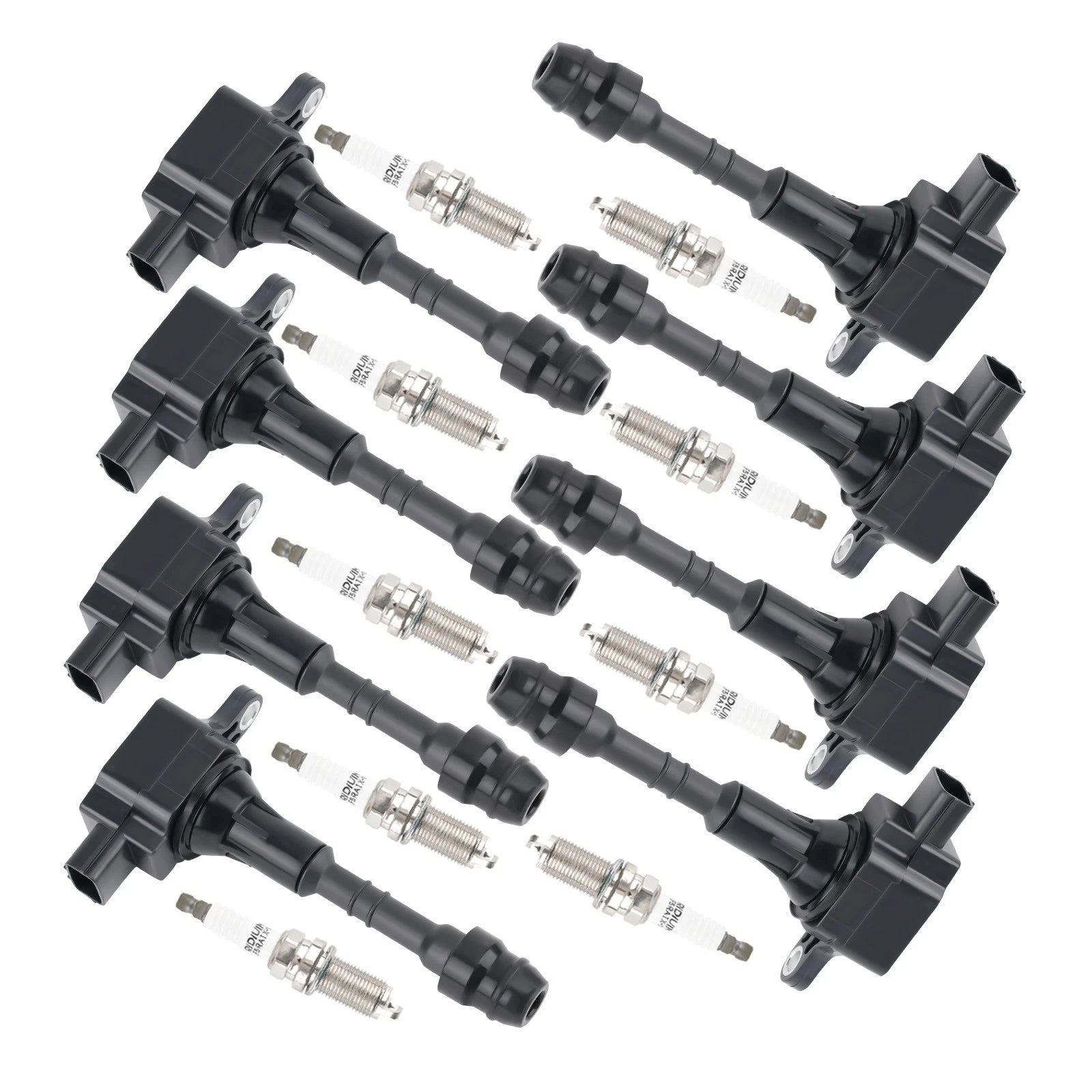 Set of 8 Ignition Coils & Iridium Spark Plugs for Infiniti QX5, Nissan Armada (2004–2015)