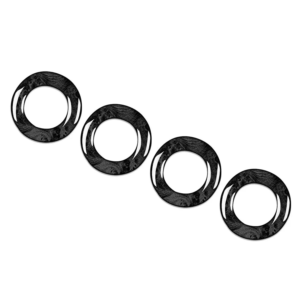 4 x Interior Door Lock Pin Cover Rings for Mercedes Benz GLC Class (2015-2021)