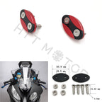 Mirror Block Off Plates for BMW S1000RR (2013–2018) Red