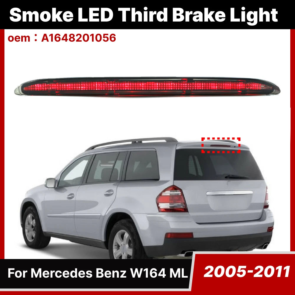 Smoke Third High Brake Tail Light for Mercedes Benz ML320 ML350 ML500 (2005–2011)