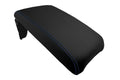 Leather Console Lid Armrest Cover for Toyota Camry (2012–2017) Blue Stitch