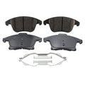 Set of 4 TRW Pro Ceramic Slotted Brake Pads w/ Clips for Ford Fusion Lincoln MKZ (2013–2020)