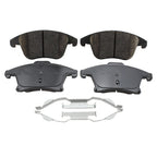 Set of 4 TRW Pro Ceramic Slotted Brake Pads w/ Clips for Ford Fusion Lincoln MKZ (2013–2020)