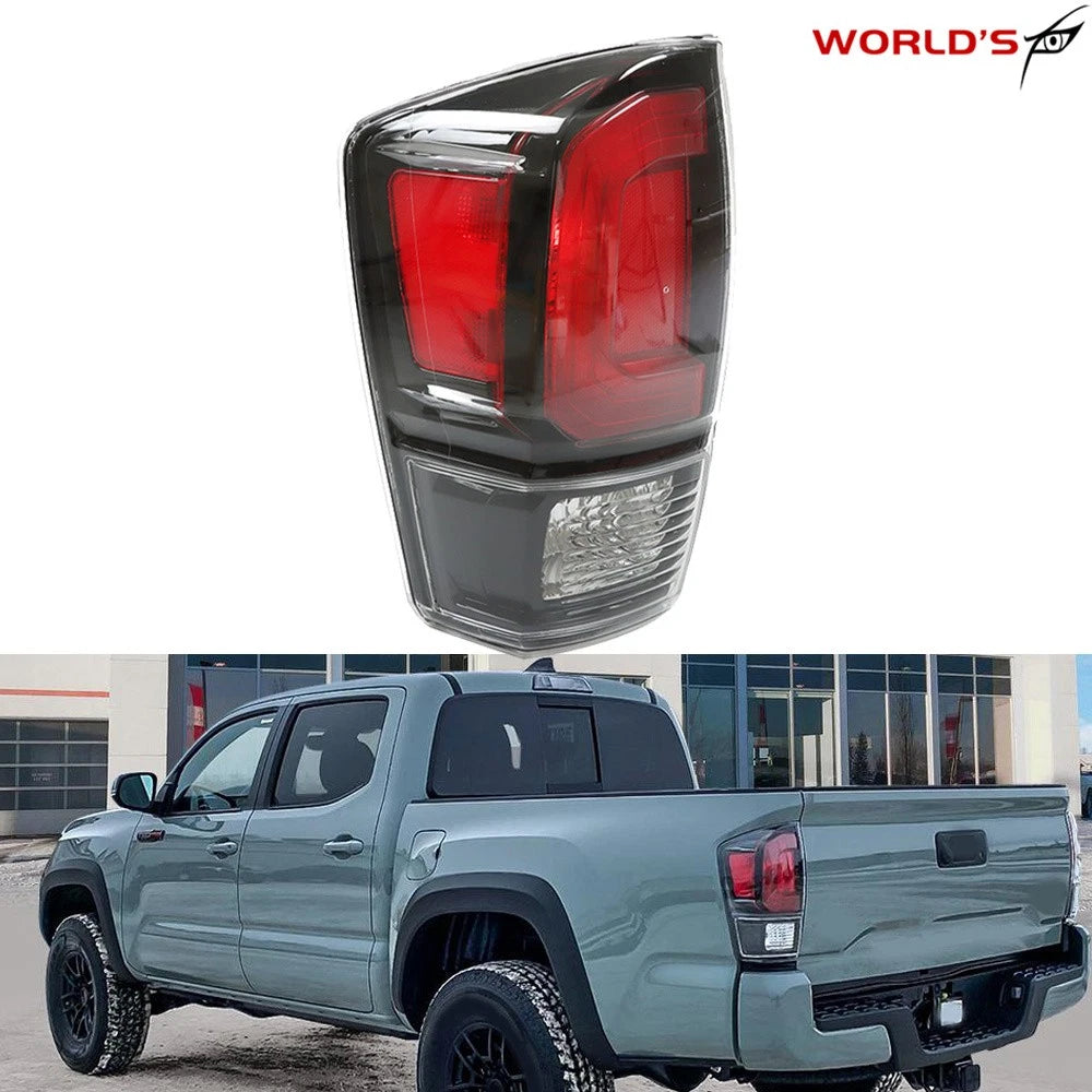 Clear Lens Black Bezel Tail Light for Toyota Tacoma (2020–2022)