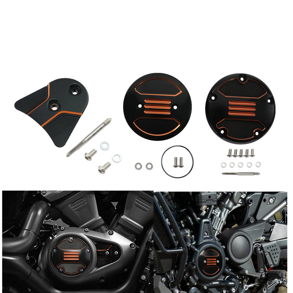 Alternator Plug & Clutch Trim Covers for Harley RH1250S Nightster RH975 (2021–2025)
