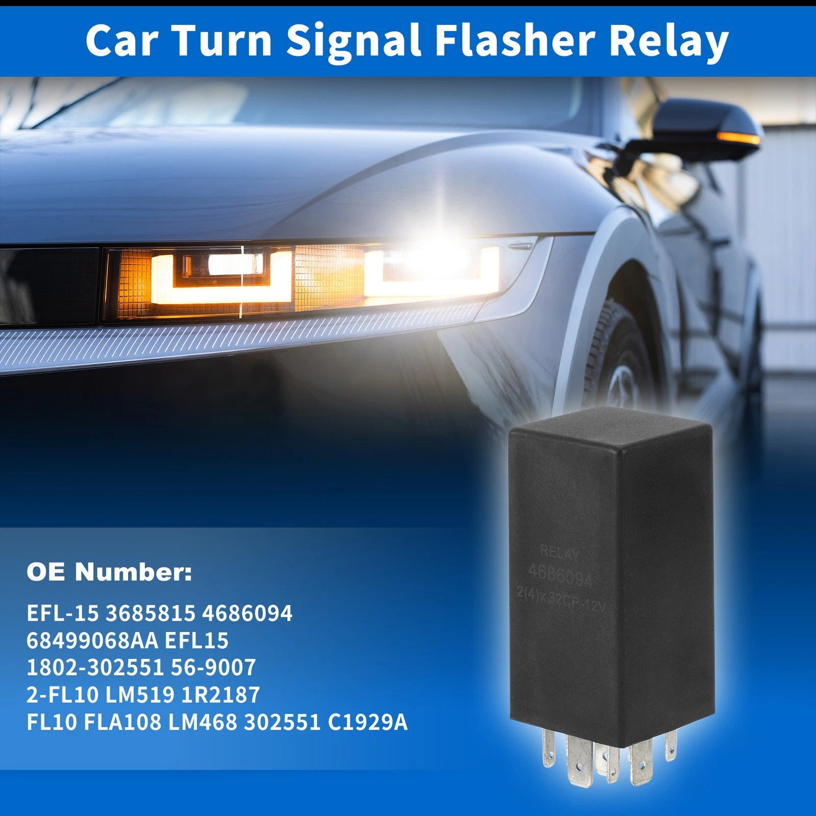 LED Turn Signal Flasher Relay for Jeep Grand Cherokee (1999–2004) No. 3685815/4686094