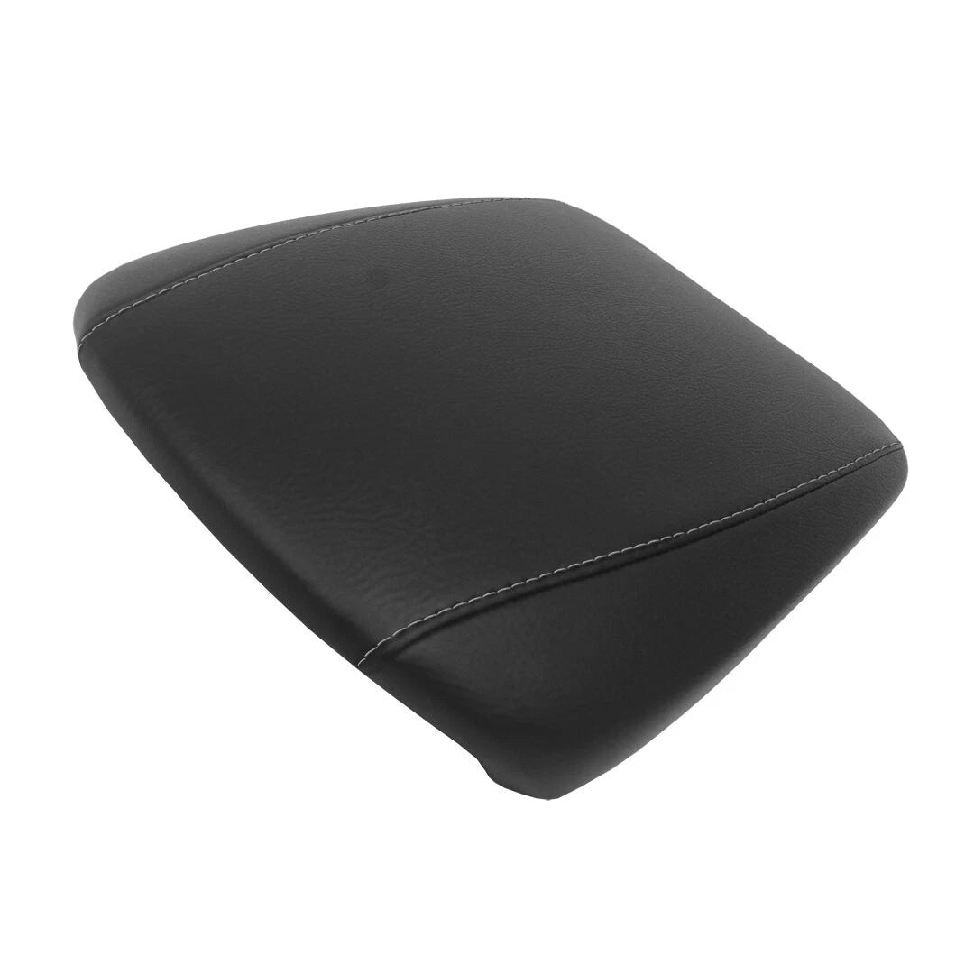 Leather Synthetic Console Armrest Cover for Acura MDX (2014–2020) Gray Stitch