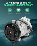 A/C Compressor with Clutch for Chrysler PT Cruiser, Dodge Neon (2001–2010)