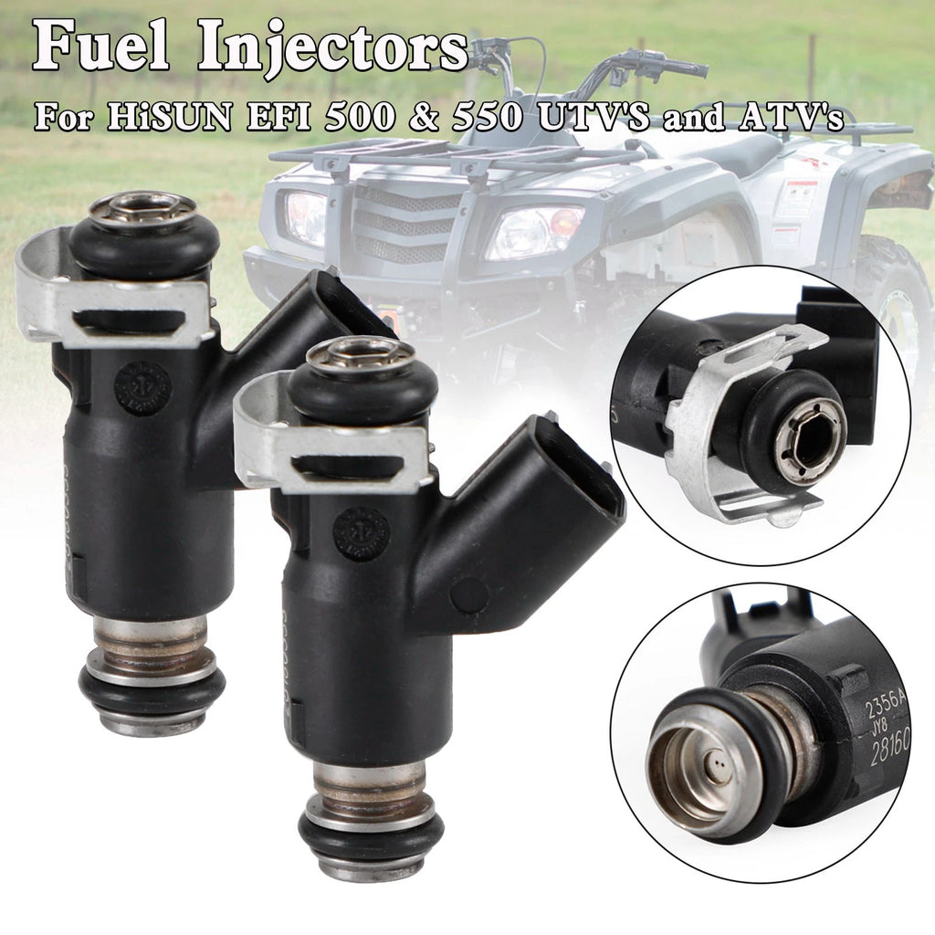 2X Fuel Injector 28160355 16400-004C-0000 for HiSun EFI UTV550 MSU500 HS500
