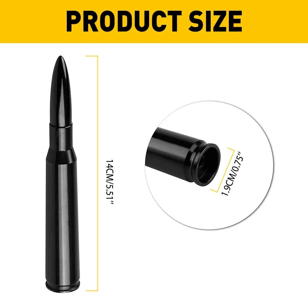 Black Bullet Antenna for Chevrolet Silverado 1500 2500 (2014–2023)