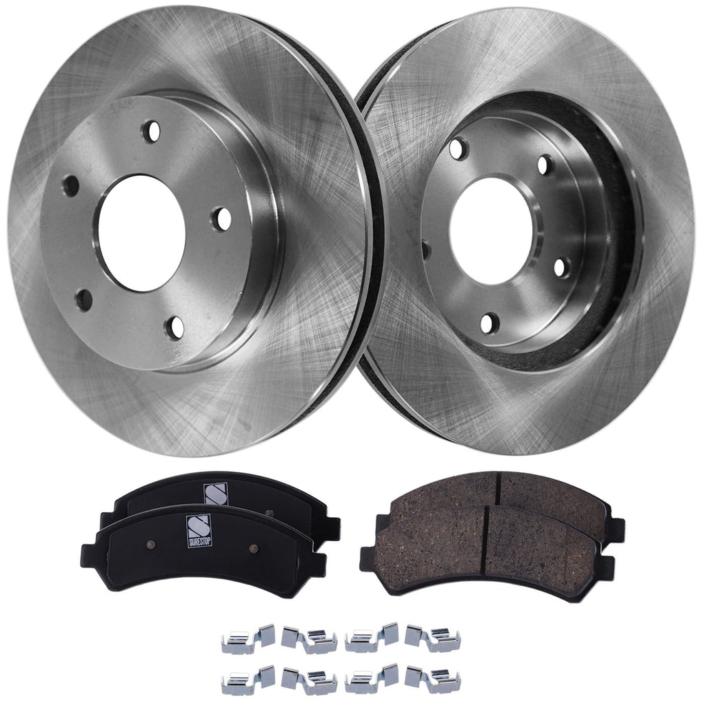 Disc Brake Rotor and Pad Kit for Chevrolet S10 (1998–2004) Front 4WD