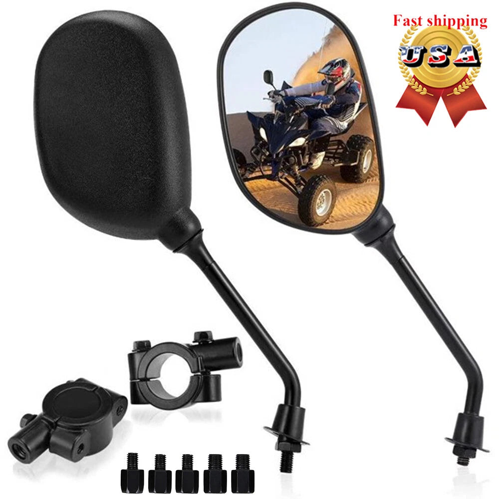 Universal Rearview Mirror for Motorcycle UTV ATV (7/8" Handlebar Mount)