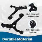 Set of 4 Front Lower Control Arms + Lower Ball Joints for Acura TL (2004–2006) K641543