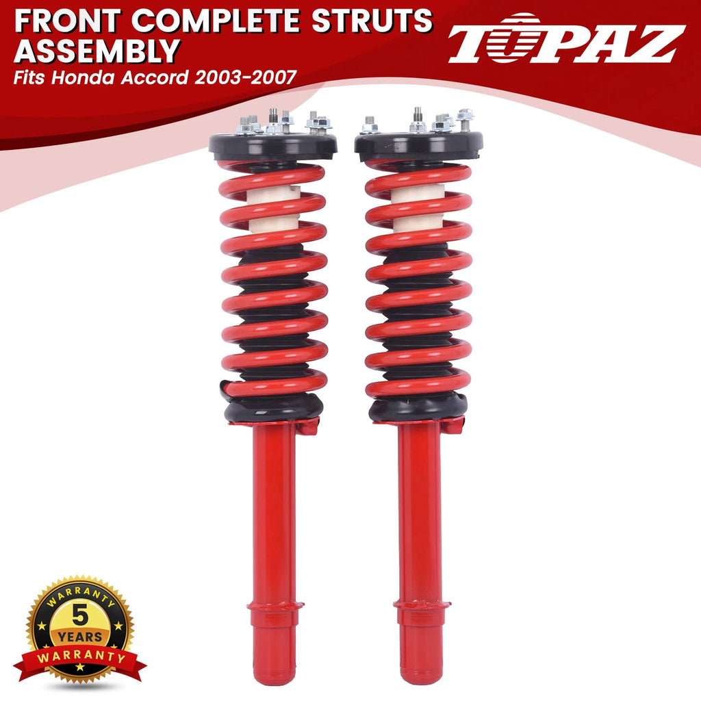 2X Front Complete Shock Struts Assembly for Honda Accord (2003–2007)