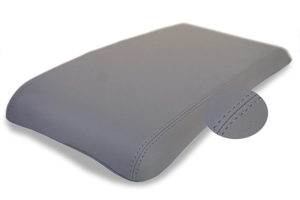 Leather Synthetic Console Armrest Cover for Dodge Dakota (2006–2010) Gray